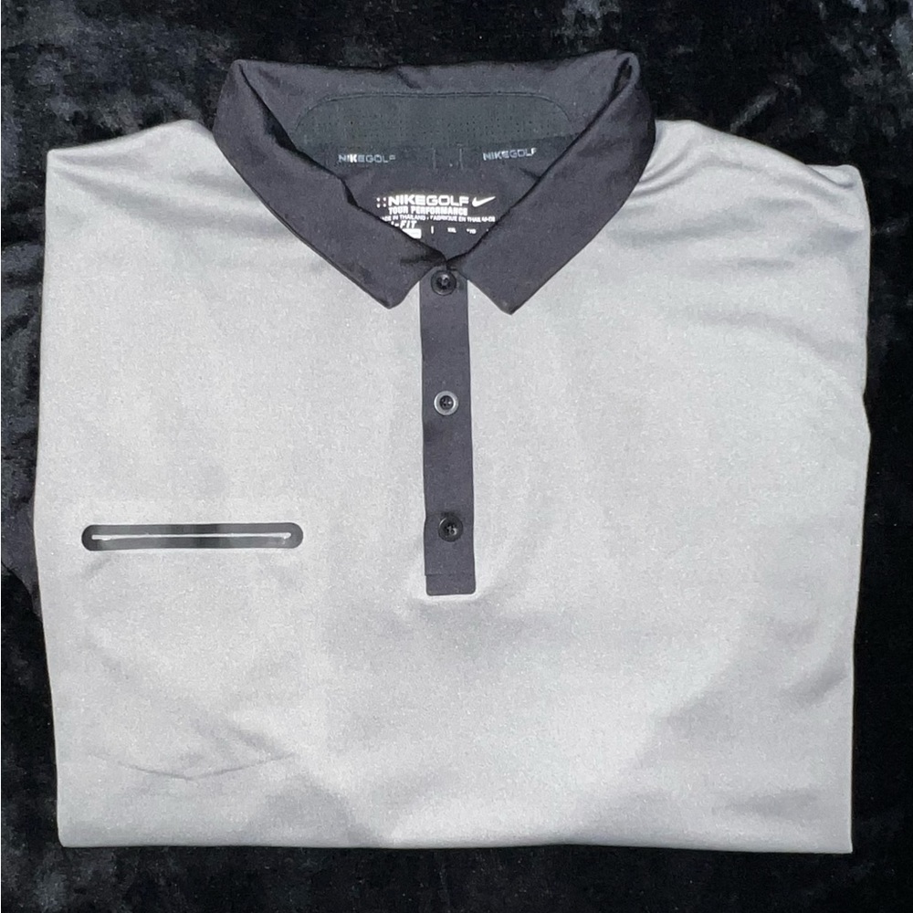 Nike Golf Tour Performance Mens XXL Polo Shirt Dri Fit W/Chest Pocket - Picture 2 of 10
